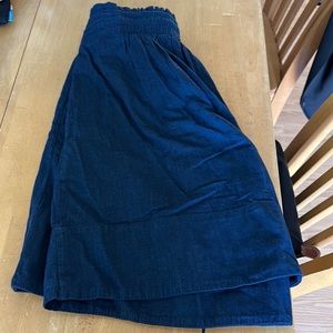 Dark Blue High Waisted Skirt-Size Large